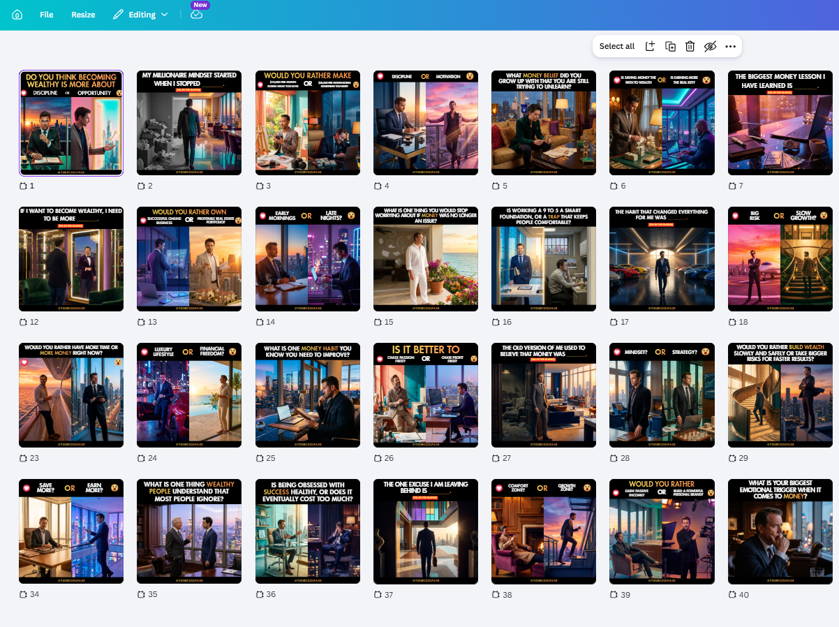 Copying templates into your free Canva account